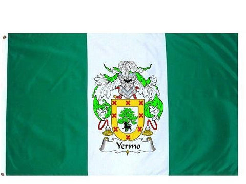 Yermo family crest coat of arms flag