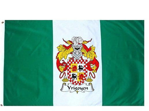 Yrigoyen family crest coat of arms flag