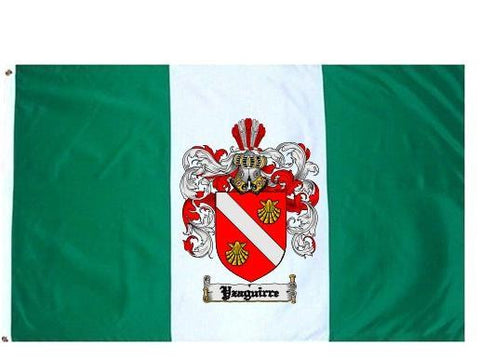 Yzaguirre family crest coat of arms flag