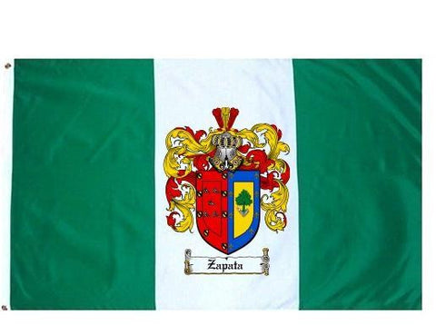 Zapata family crest coat of arms flag