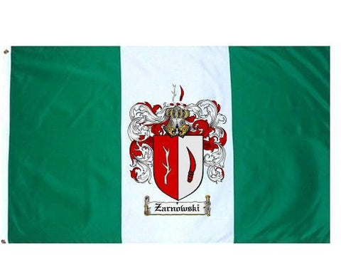 Zarnowski family crest coat of arms flag