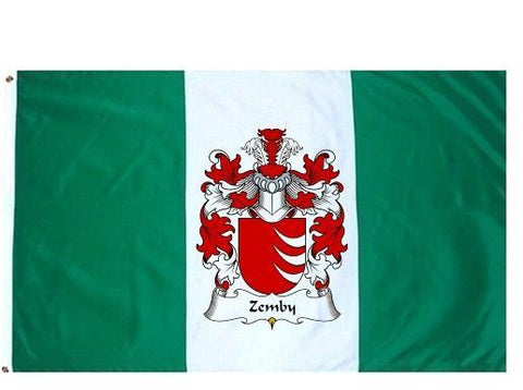 Zemby family crest coat of arms flag