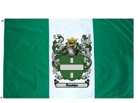 Zendejas family crest coat of arms flag