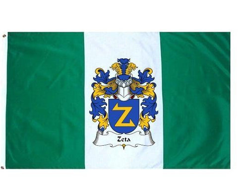 Zeta family crest coat of arms flag