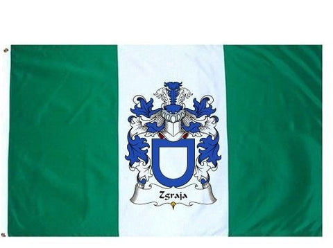 Zgraja family crest coat of arms flag