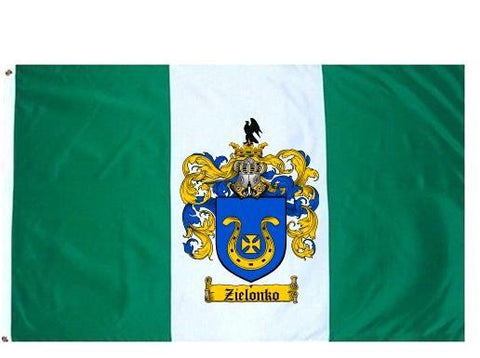 Zielokno family crest coat of arms flag