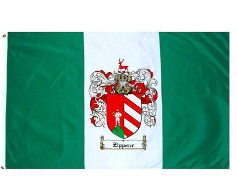 Zipperer family crest coat of arms flag