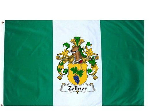 Zollner family crest coat of arms flag