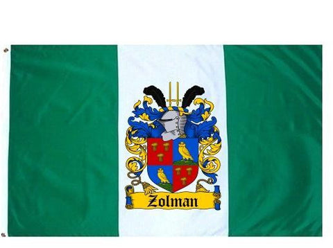 Zolman family crest coat of arms flag