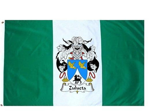 Zulueta family crest coat of arms flag