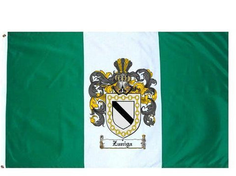 Zuniga family crest coat of arms flag