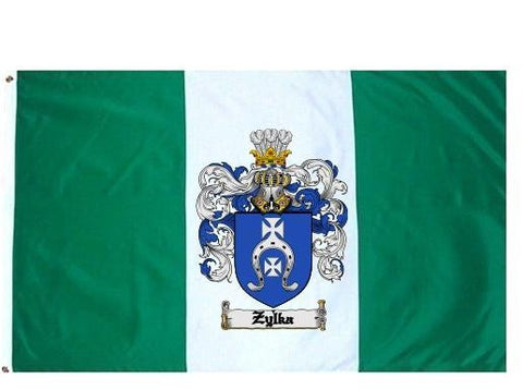 Zylka family crest coat of arms flag